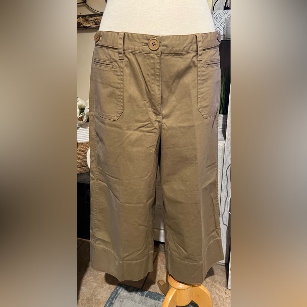 Talbots wide leg sailor pants women size 12